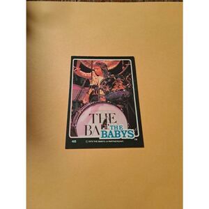 Vintage 1979 The Babys Trading Card #48 London Rock Band Collectible